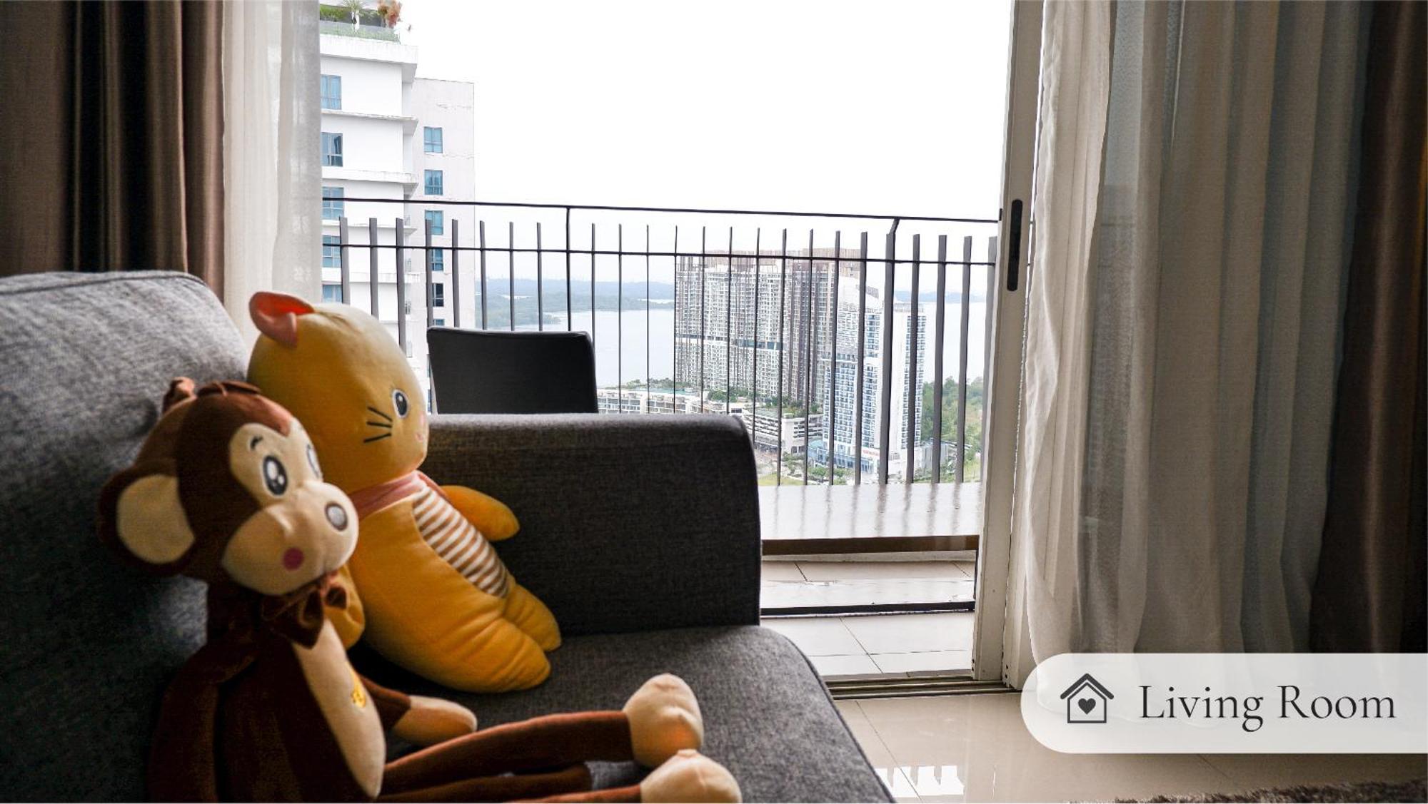 Hostahome Suites At Encorp Marina, Mins To Legoland Malaysia Nusajaya  Rum bild